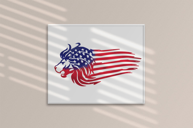 distressed-us-flag-sublimation-with-animal-theme-lion