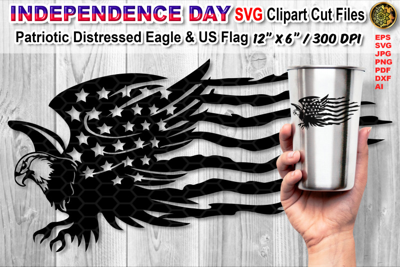 distressed-us-flag-svg-cutfiles-with-animal-theme-eagle