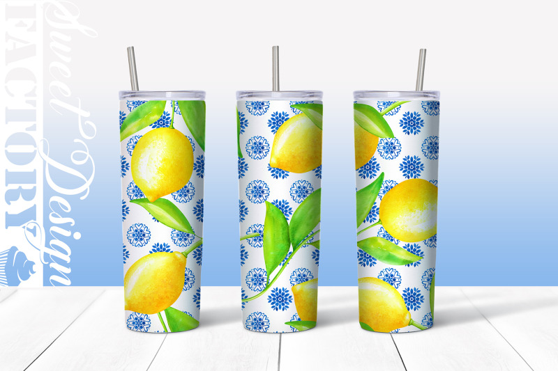 lemon-tumbler-sublimation-design