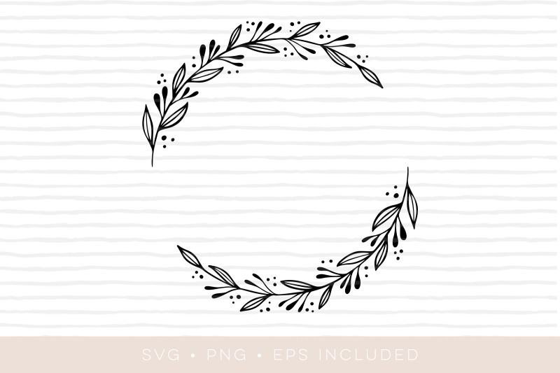 wreath-elegant-leaves-foliage-svg-cutfile-png-eps-also-included
