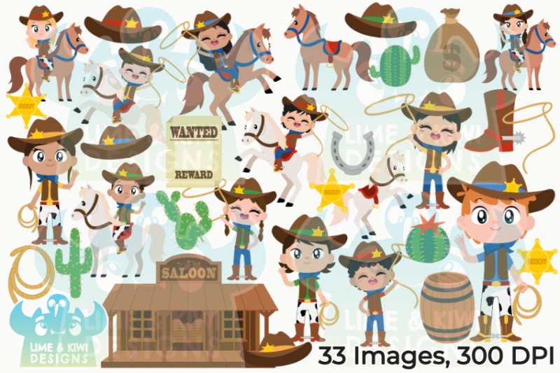 cowboys-and-cowgirls-clipart-lime-and-kiwi-designs