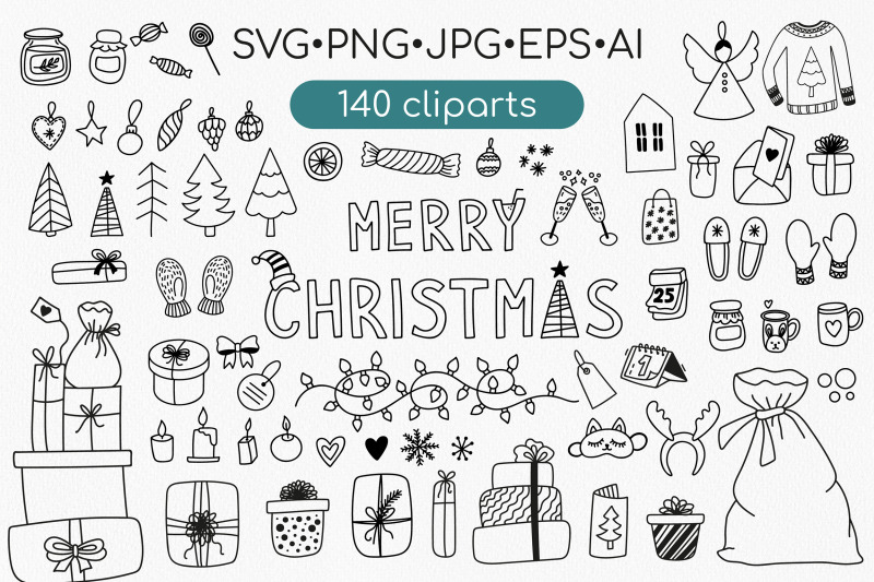 merry-christmas-svg-doodle-bundle