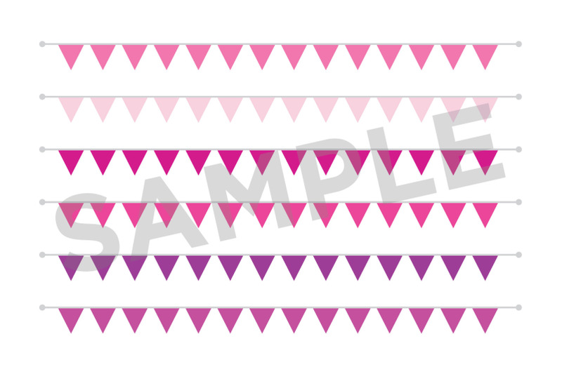 single-color-triangle-banner-clip-art