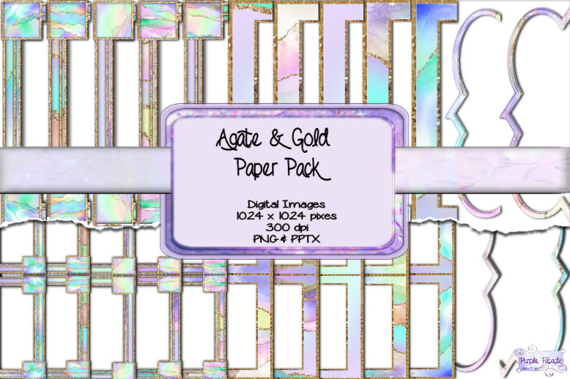 agate-amp-gold-borders-amp-frames-paper-pack