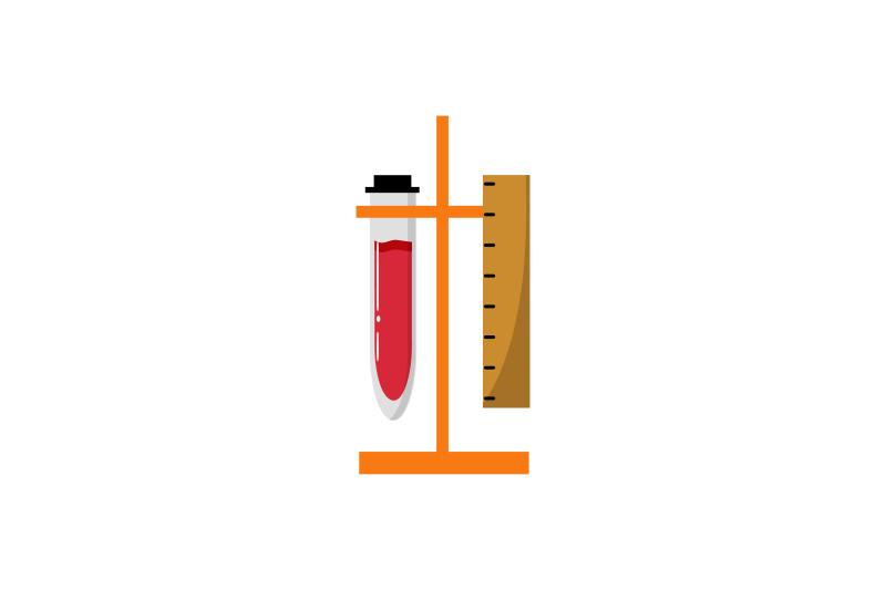 medical-icon-with-test-tube-and-ruler
