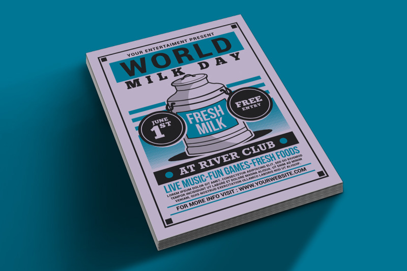 world-milk-day-flyer-template