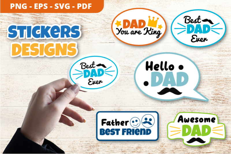father-039-s-day-sticker-designs