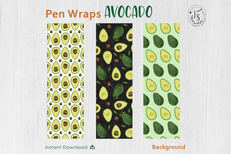 avocado-fruit-pen-wraps-png-file-set