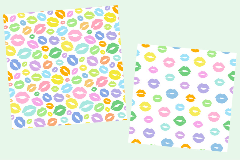 lips-pattern-lips-silhouettes-lips-colorful-lips-svg