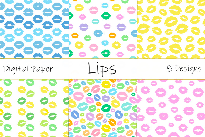 lips-pattern-lips-silhouettes-lips-colorful-lips-svg