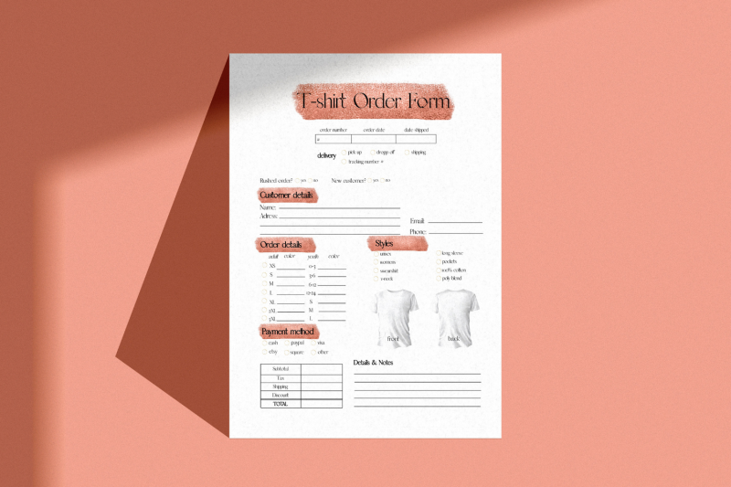 orange-t-shirt-order-form-template