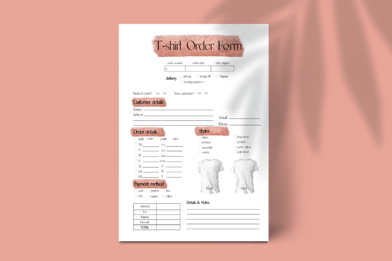 orange-t-shirt-order-form-template