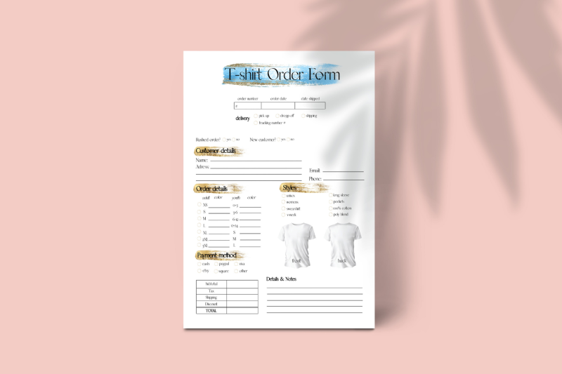 blue-glitter-t-shirt-order-form-template