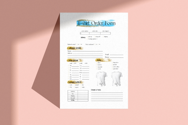 blue-glitter-t-shirt-order-form-template