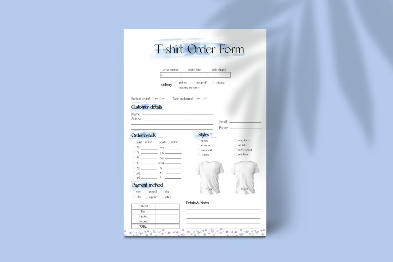 blue-glitter-t-shirt-order-form-template