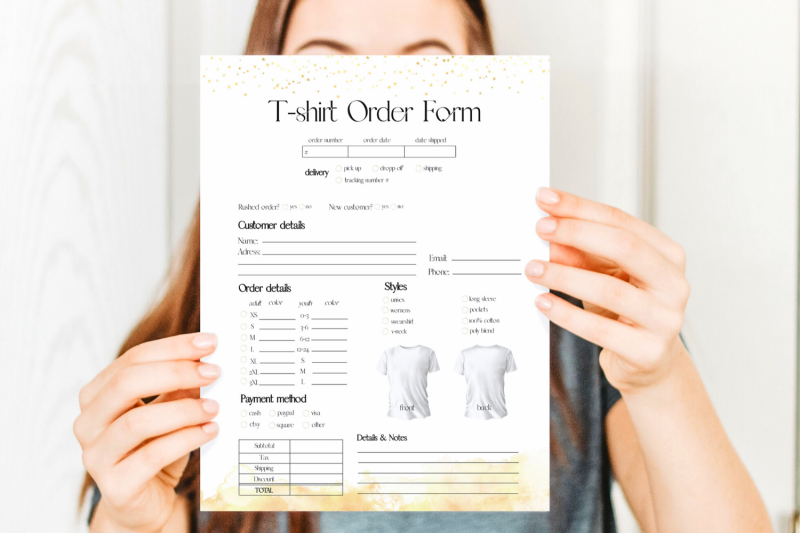 gold-t-shirt-order-form-template