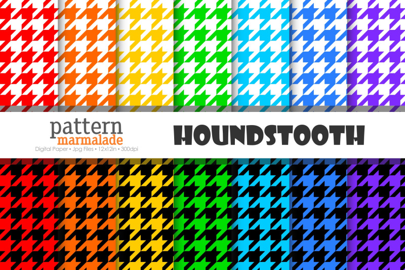 houndstooth-rainbow-color-digital-paper-t0902