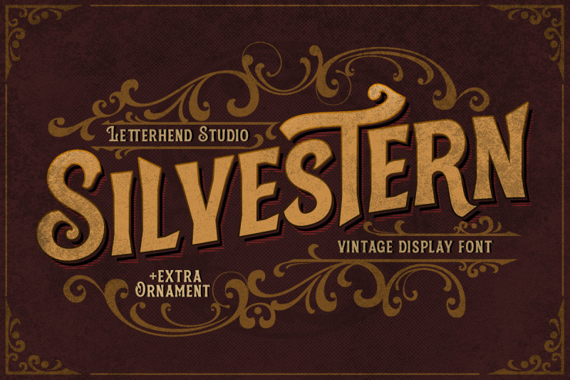 Silvestern - Vintage Display fonts from Letterhend - (svsmb)