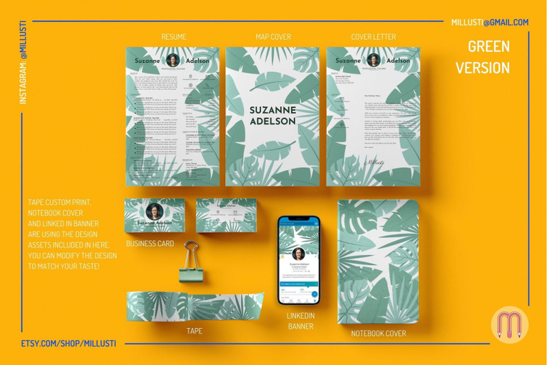 natural-tropical-leaves-minimalist-resume-template-with-photo-person