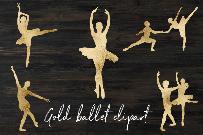 ballerina-clipart-gold-ballet-image