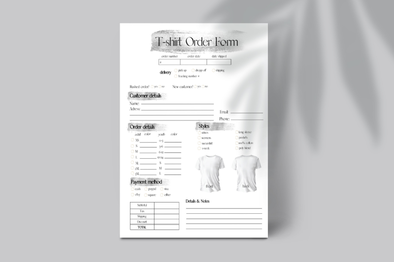 grey-glitter-t-shirt-order-template