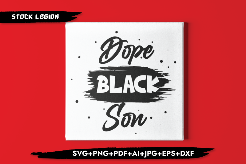 dope-black-son-silhouette-svg