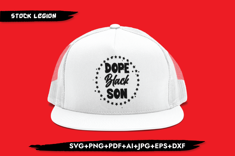 dope-black-son-circle-stars-svg