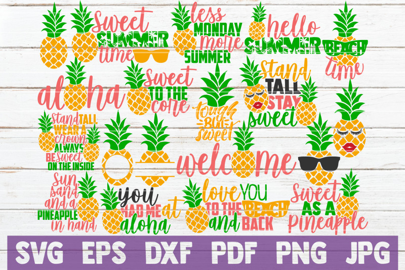 pineapple-svg-bundle-summer-svg-cut-files