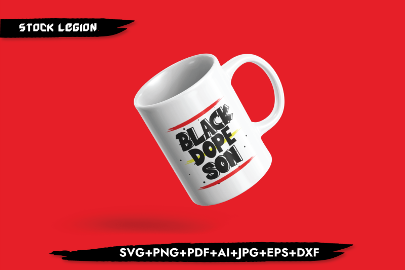 black-dope-son-red-yellow-svg