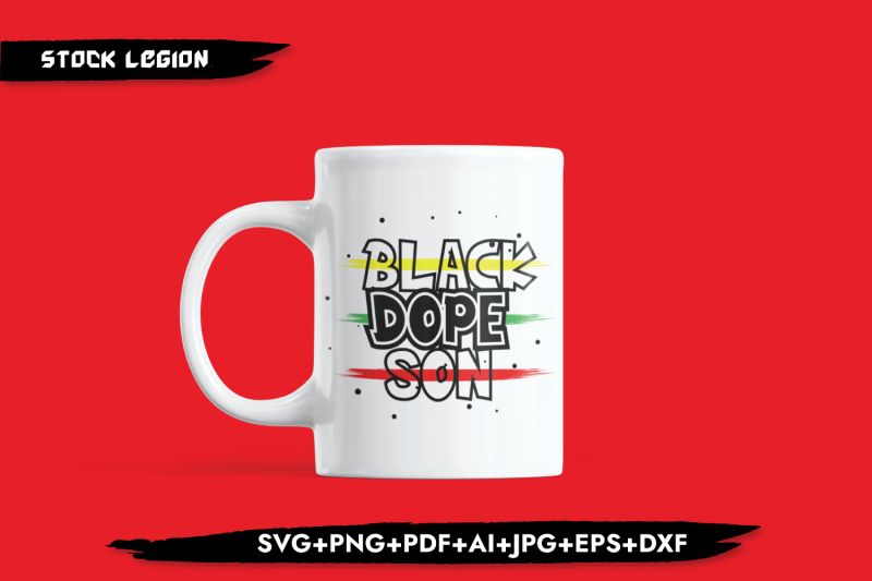 dope-black-son-yellow-green-red-svg