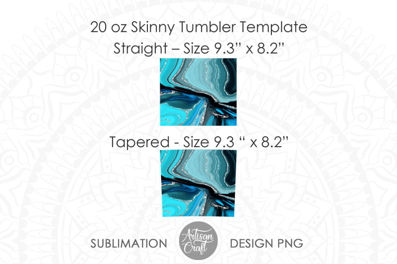 20-oz-skinny-tumbler-sublimation-png-aquamarine-jewel-tone