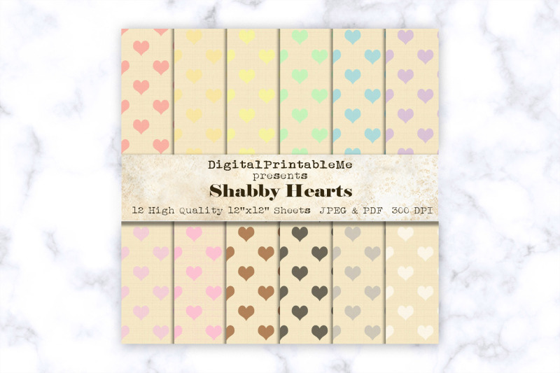 shabby-hearts-digital-paper-linen-pattern-12-quot-x-12-quot-scrapbook-pack