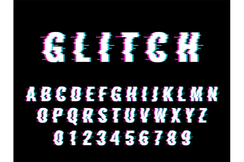 glitch-font-broken-effect-letters-and-numbers-distorted-latin-alphab