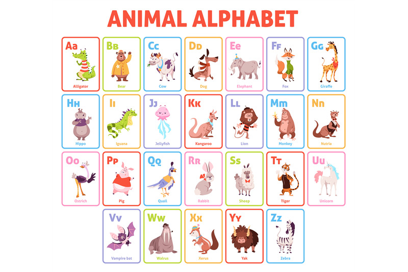 alphabet-cards-funny-animals-letters-educational-children-cards-kids