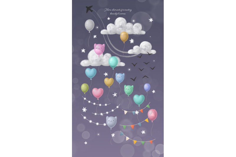 hot-air-balloon-with-animals-cute-clipart-set