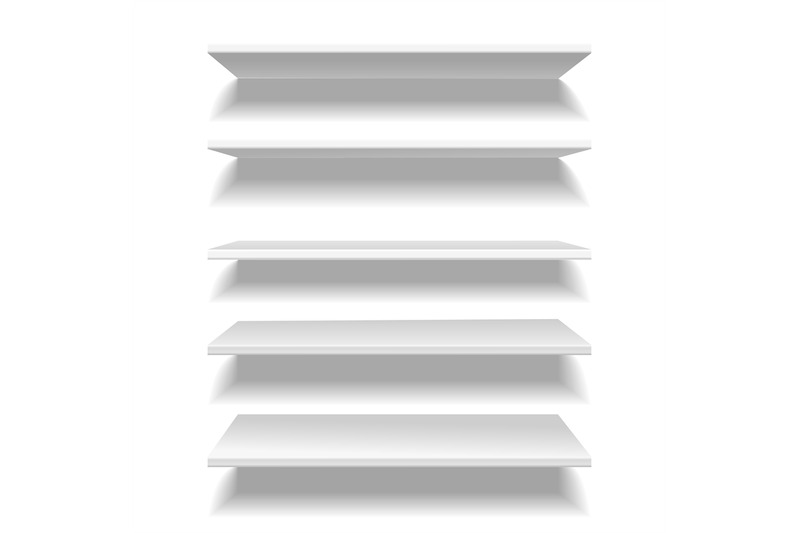 shelves-white-empty-clear-store-or-library-shelf-in-different-angles