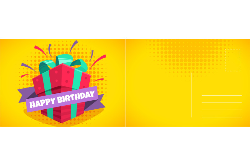 happy-birthday-holiday-postcard-with-wrapped-gift-box-with-ribbon-le