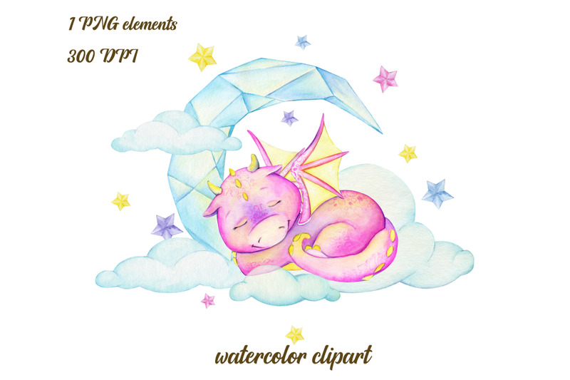 watercolour-clipart-cute-dragon-sublimation-illustration-cute-baby-d