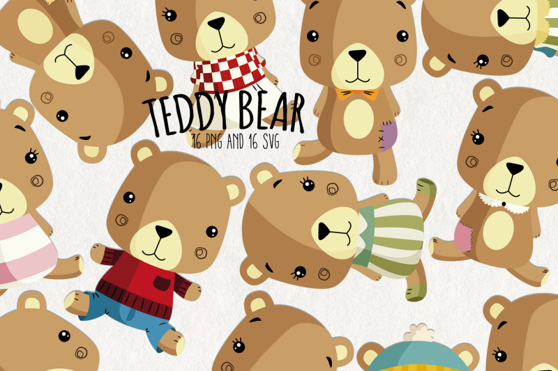 teddy-bear-svg-clipart-set-of-16