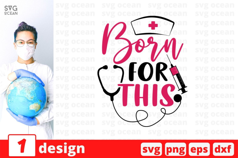 Born for this SVG Cut File DXF File Include
