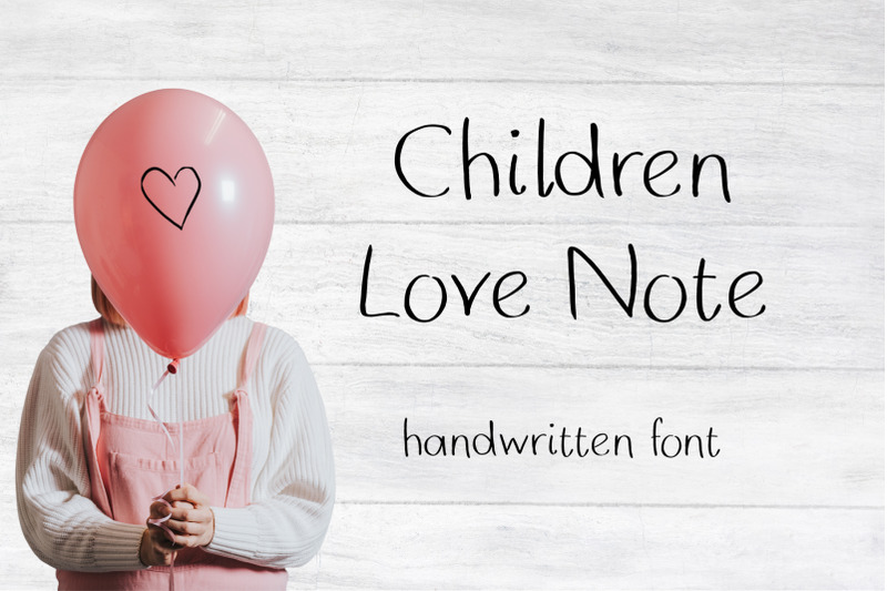 children-love-note-handwritten-font
