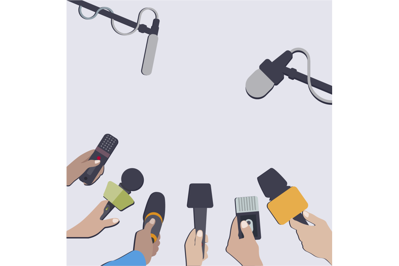 press-conference-and-interview-journalism-broadcasting-recorder-and