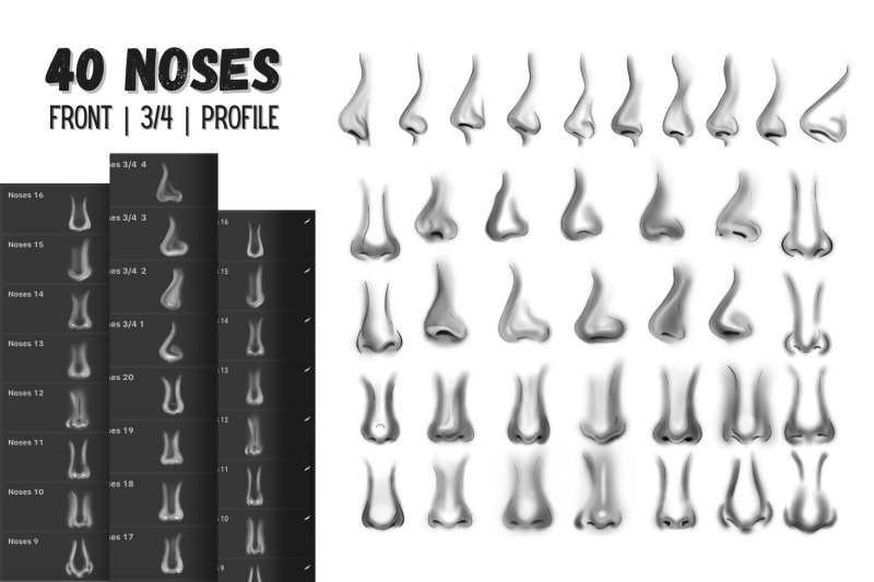 nose-procreate-stamps