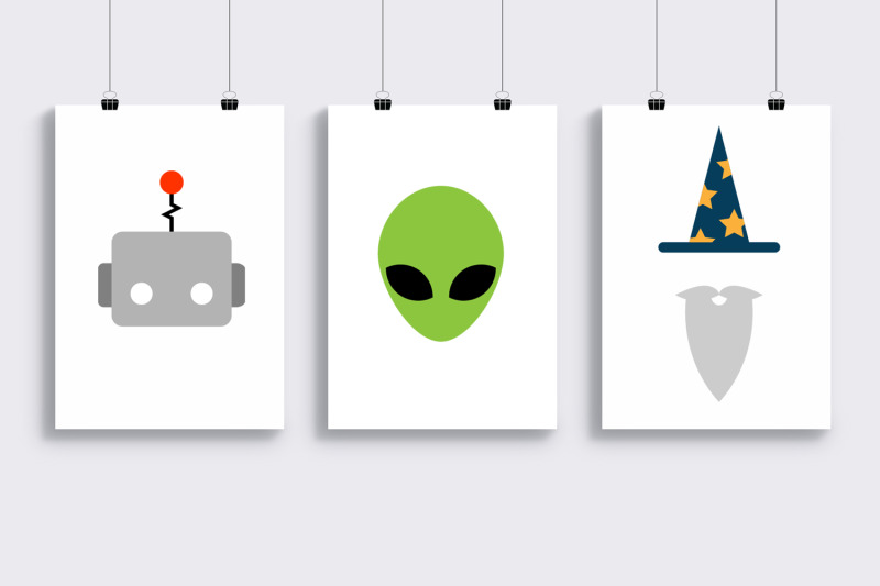 sci-fi-and-fantasy-icon-trio-svg-png-dxf-eps