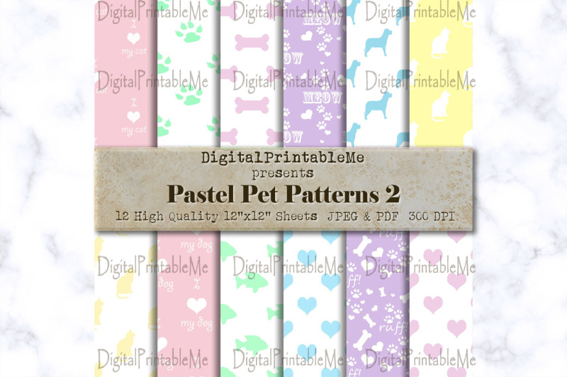 pet-digital-paper-pack-cat-dog-mixed-variety-patterns-pastel-2