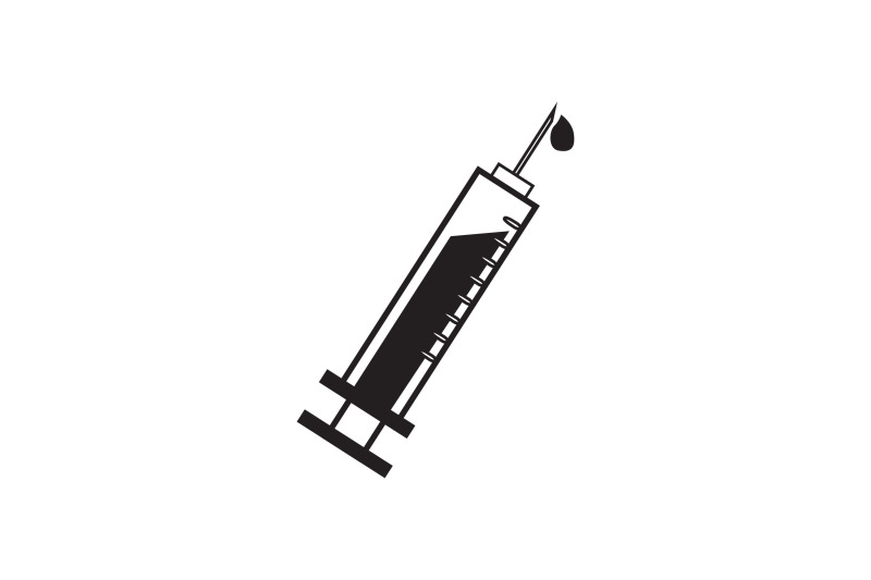 medical-icon-with-syringe-black-and-white-line