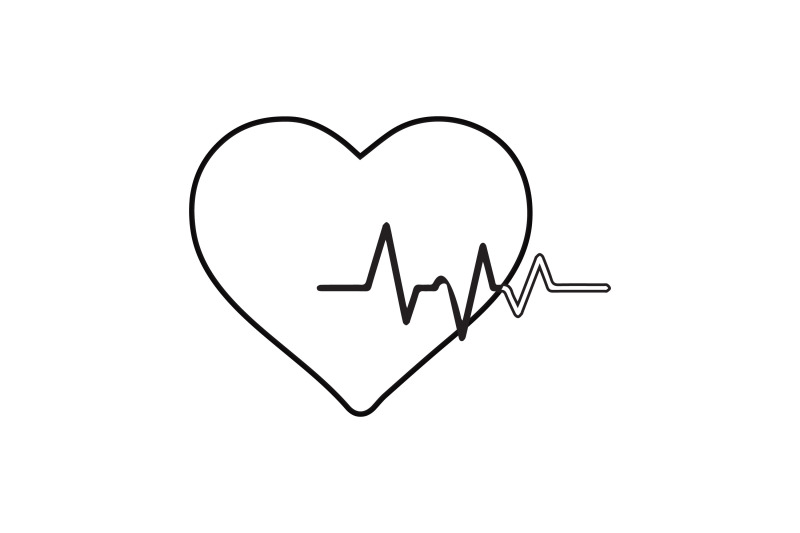 medical-icon-with-heart-rate-black-and-white-line