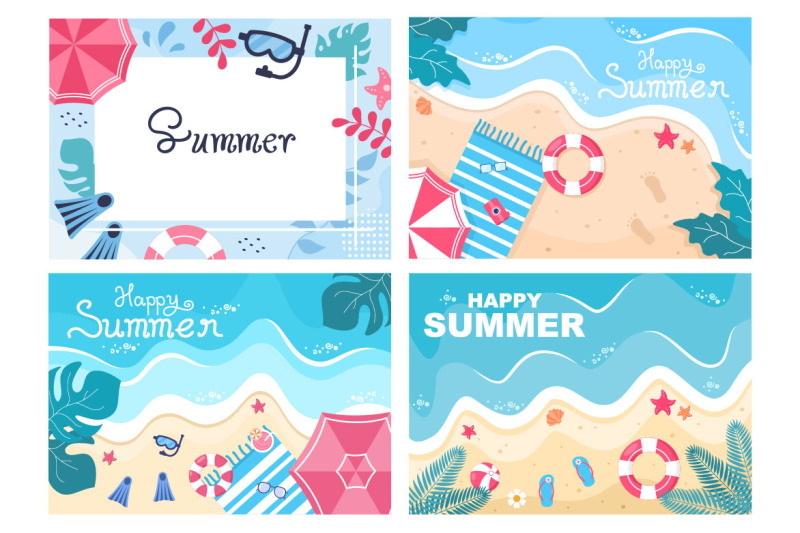 21-happy-summer-time-in-beach-illustration