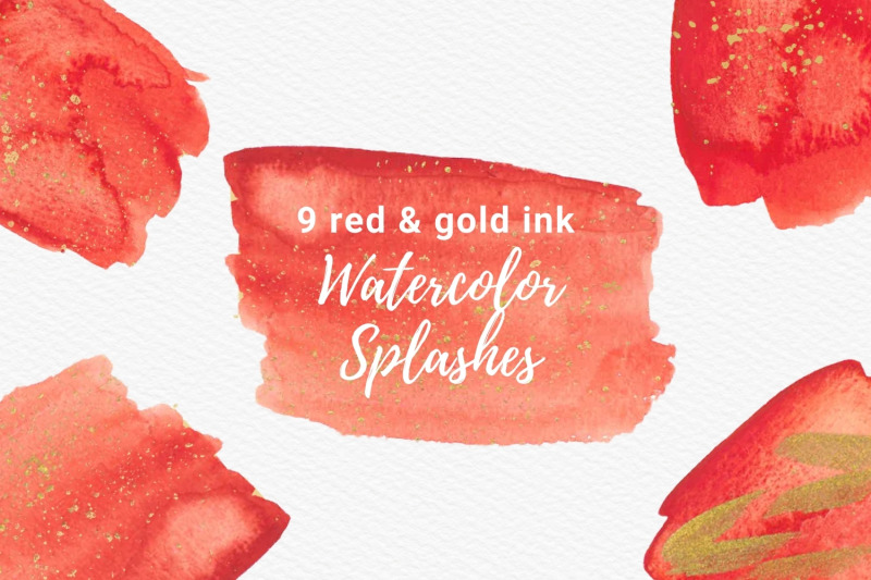 red-watercolor-splashes-with-gold-ink-clipart