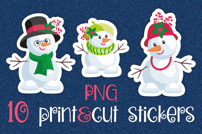 snowmen-christmas-printable-stickers-png